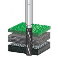 Diamond Grit Alloy Steel End Mills Coated with Electro Plated Diamonds
