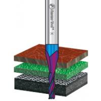 Solid Carbide Spektra™ Extreme Tool Life Coated Spiral Composite, Fiberglass & Phenolic Cutting Router Bits