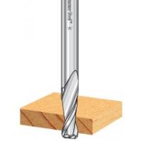 Solid Carbide Spiral Plunge with Corner Radius Router Bits for Solid Wood