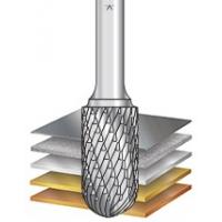 SC Burrs Solid Carbide Head Brazed into Steel Shank Radius Cylinder Shape Double Cut Burr Bits