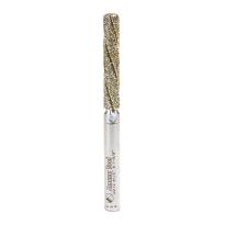 Amana Tool 44112 Diamond Grit Alloy Steel End Mill Coated with Electro Plated Diamonds 1/4 Dia x 1-3/8 x 1/4 Shank Down-Cut