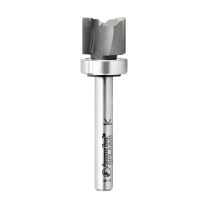 Amana Tool 45476 Carbide Tipped Straight Plunge .615 Dia x 1/2 x 3/8 Shank with Upper BB
