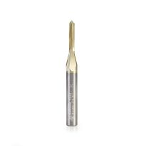 Amana Tool 45609 "Zero-Point" 90 Degree V-Groove and Engraving 1/8 Dia x 1/16 x 1/4 Shank ZrN Coated Router Bit