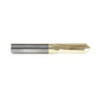 Amana Tool 45612 "Zero-Point" 90 Degree V-Groove and Engraving 1/4 Dia x 1/8 x 1/4 Shank ZrN Coated Router Bit