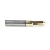 Amana Tool 45614 "Zero-Point" 90 Degree Engraving 3/8 Dia x 3/16 x 3/8 Shank ZrN Coated Router Bit
