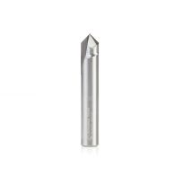 Amana Tool 45625 Solid Carbide V-Groove 90 Deg x 1/4 Dia x 1/8 x 1/4 Inch Shank