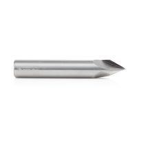Amana Tool 45629 Solid Carbide V-Groove 60 Deg x 1/2 Dia x 7/16 x 1/2 Inch Shank
