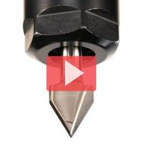 Amana Tool 45705 Carbide Tipped V-Groove 60 Deg x 1/2 Dia x 7/16 x 1/4 Inch Shank