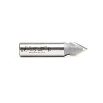Amana Tool 45706 Carbide Tipped V-Groove 60 Deg x 1/2 Dia x 27/64 x 1/2 Inch Shank