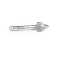 Amana Tool 45709 Carbide Tipped V-Groove 60 Deg x 1/2 Dia x 7/16 x 1/4 Inch Shank