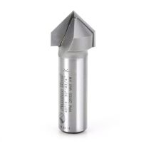 Amana Tool 45716 Carbide Tipped V-Groove 90 Deg x 3/4 Dia x 3/8 x 1/2 Inch Shank