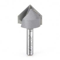 Amana Tool 45718 Carbide Tipped V-Groove 90 Deg x 7/8 Dia x 7/16 x 1/4 Inch Shank