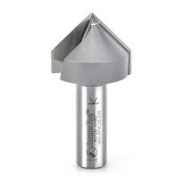 Amana Tool 45726 Carbide Tipped V-Groove 90 Deg x 1-1/4 Dia x 9/16 x 1/2 Inch Shank