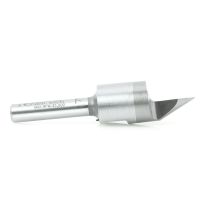Amana Tool 45731 Solid Carbide Cutting Head Brazed to Steel Shank V-Groove Signmaking & Lettering 60 Deg x 9/16 Dia x 7/16 x 1/4 Inch Shank