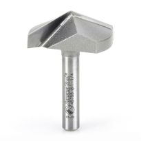 Amana Tool 45758 Carbide Tipped V-Groove 130 Deg x 1-1/4 Dia x 9/32 x 1/4 Inch Shank