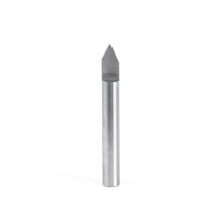 Amana Tool 45760 Solid Carbide 60 Degree Engraving 0.005 Tip Width x 1/4 Shank x 2 Inch Long Signmaking Router Bit