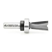 Amana Tool 45884 Carbide Tipped Keller Dovetail 7 Deg x 5/8 Dia x 1 Inch x 3/8 Shank with Upper BB