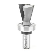 Amana Tool 45890 Carbide Tipped Keller Dovetail 14 Deg x 1 Inch Dia x 1 Inch x 1/2 Shank with Upper BB
