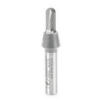 Amana Tool 45902 Solid Carbide (Brazed To Steel Shank) Core Box 3/32 Radius x 3/16 Dia x 1/2 x 1/4 Inch Shank
