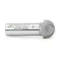 Amana Tool 45920 Carbide Tipped Core Box 3/8 Radius x 3/4 Dia x 7/16 x 1/2 Inch Shank