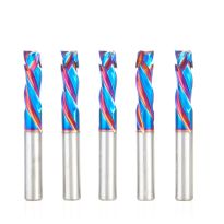 Amana Tool 46010-K-5 5 Pack CNC Solid Carbide Spektra™ Extreme Tool Life Coated Compression Spiral 3 Flute x 3/8 Dia x 1-1/8 x 3/8 Shank