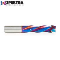 Amana Tool 46014-K CNC Solid Carbide Spektra™ Extreme Tool Life Coated Compression Spiral 3 Flute x 1/2 Dia x 1-5/8 x 1/2 Inch Shank