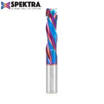 Amana Tool 46014-K CNC Solid Carbide Spektra™ Extreme Tool Life Coated Compression Spiral 3 Flute x 1/2 Dia x 1-5/8 x 1/2 Inch Shank