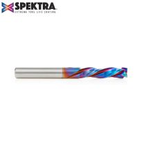 Amana Tool 46018-K CNC Solid Carbide Spektra™ Extreme Tool Life Coated Mortise Compression Spiral 1/4 Dia x 1 Inch x 1/4 Shank