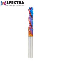 Amana Tool 46018-K CNC Solid Carbide Spektra™ Extreme Tool Life Coated Mortise Compression Spiral 1/4 Dia x 1 Inch x 1/4 Shank
