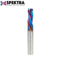 Amana Tool 46020-K CNC Solid Carbide Spektra™ Extreme Tool Life Coated Mortise Compression Spiral 3/8 Dia x 1 Inch x 3/8 Shank