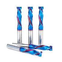 Amana Tool 46021-K-5 5-Pack CNC Solid Carbide Spektra™ Extreme Tool Life Coated Mortise Compression Spiral 3/8 Dia x 1-1/4 Inch x 3/8 Shank