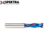 Amana Tool 46021-K CNC Solid Carbide Spektra™ Extreme Tool Life Coated Mortise Compression Spiral 3/8 Dia x 1-1/4 Inch x 3/8 Shank