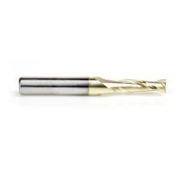 Amana Tool 46042 Solid Carbide Up-Cut Spiral 3/16 Dia x 5/8 x 1/4 Shank x 2 Inch Long Composite, Fiberglass & Phenolic Cutting ZrN Coated Router Bit