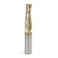 Amana Tool 46045 Solid Carbide Up-Cut Spiral 3/8 Dia x 7/8 x 3/8 Shank x 2-1/2 Inch Long Composite, Fiberglass & Phenolic Cutting ZrN Coated Router Bit