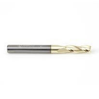 Amana Tool 46094 Solid Carbide Up-Cut Spiral 1/4 Dia x 3/4 x 1/4 Shank x 2-1/2 Inch Long Composite, Fiberglass & Phenolic Cutting ZrN Coated Router Bit
