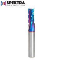 Amana Tool 46153-K Solid Carbide CNC Spektra™ Extreme Tool Life Coated Spiral Phenolic, Resin and Composite with Chipbreaker 1/2 Dia x 1-1/4 x 1/2 Shank x 3-1/2 Inch Long Slow Helix Up-Cut Router Bit