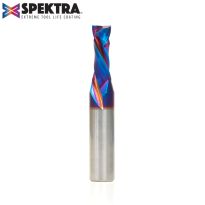 Amana Tool 46174-K CNC Solid Carbide Spektra™ Extreme Tool Life Coated Compression Spiral 3/8 Dia x 1 Inch x 1/2 Shank