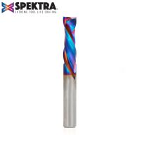Amana Tool 46172-K CNC Solid Carbide Spektra™ Extreme Tool Life Coated Compression Spiral 3/8 Dia x 1-1/4 Inch x 3/8 Shank
