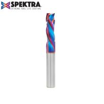 Amana Tool 46010-K CNC Solid Carbide Spektra™ Extreme Tool Life Coated Compression Spiral 3 Flute x 3/8 Dia x 1-1/8 x 3/8 Shank