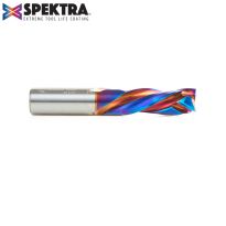 Amana Tool 46012-K CNC Solid Carbide Spektra™ Extreme Tool Life Coated Compression Spiral 1/2 Dia x 1-1/4 x 1/2 Inch Shank