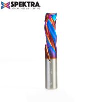 Amana Tool 46012-K CNC Solid Carbide Spektra™ Extreme Tool Life Coated Compression Spiral 1/2 Dia x 1-1/4 x 1/2 Inch Shank