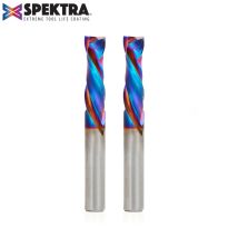 Amana Tool 46172-K-2 2-Pack CNC Solid Carbide Spektra™ Extreme Tool Life Coated Compression Spiral 3/8 Dia x 1-1/4 Inch x 3/8 Shank