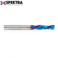 Amana Tool 46175-K CNC Solid Carbide Spektra™ Extreme Tool Life Coated Compression Spiral 6mm Dia x 25mm x 6mm Shank