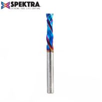 Amana Tool 46175-K CNC Solid Carbide Spektra™ Extreme Tool Life Coated Compression Spiral 6mm Dia x 25mm x 6mm Shank