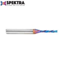Amana Tool 46176-K CNC Solid Carbide Spektra™ Extreme Tool Life Coated Compression Spiral 1/8 Dia x 13/16 x 1/4 Inch Shank