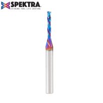 Amana Tool 46176-K CNC Solid Carbide Spektra™ Extreme Tool Life Coated Compression Spiral 1/8 Dia x 13/16 x 1/4 Inch Shank