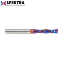 Amana Tool 46177-K CNC Solid Carbide Spektra™ Extreme Tool Life Coated Compression Spiral 1/4 Dia x 1-1/4 x 1/4 Shank