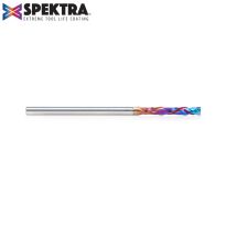 Amana Tool 46180-K CNC Solid Carbide Spektra™ Extreme Tool Life Coated Compression Spiral 1/8 Dia x 13/16 Inch x 1/8 Shank