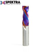 Amana Tool 46188-K CNC Solid Carbide Spektra™ Extreme Tool Life Coated Compression Spiral 1/2 Dia x 1-1/4 x 1/2 Inch Shank