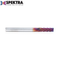 Amana Tool 46264-K Solid Carbide CNC Spektra™ Extreme Tool Life Coated Spiral Carbon Graphite & Carbon Fiber Panel Cutting 1/4 Dia x 3/4 x 1/4 Shank x 3 Inch Long Down-Cut Router Bit